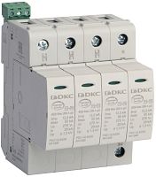 Ограничитель импульсных напряжений УЗИП DKC Jupiter 4п L1-L2-L3-N-PE классI+II 12.5кА с NFC картинка